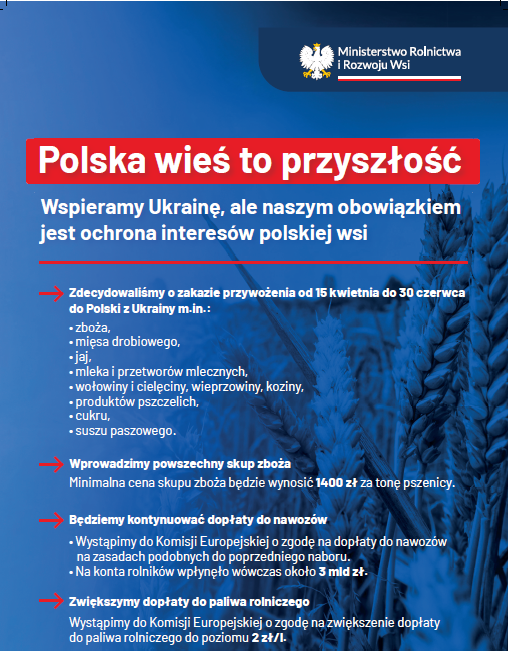 plakat Polska wieś to przyszłość