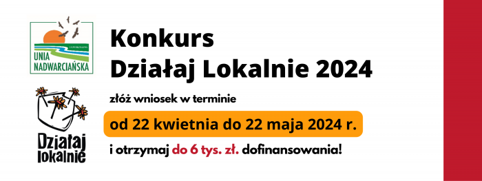 Rusza nabór wniosków Działaj Lokalnie 2024!